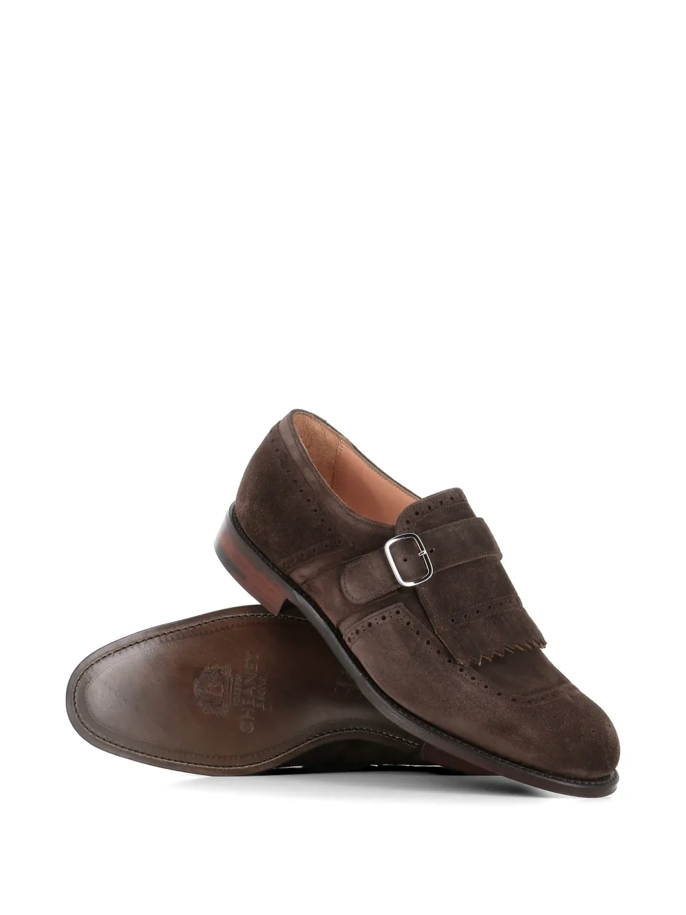 CHEANEY Suède gespschoenen Bruin