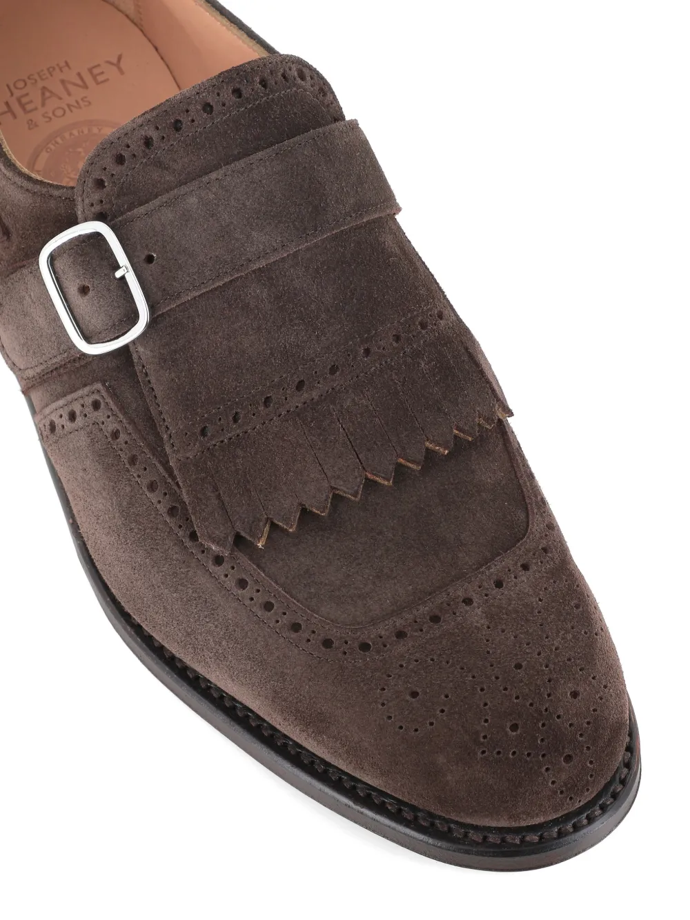 CHEANEY Suède gespschoenen Bruin