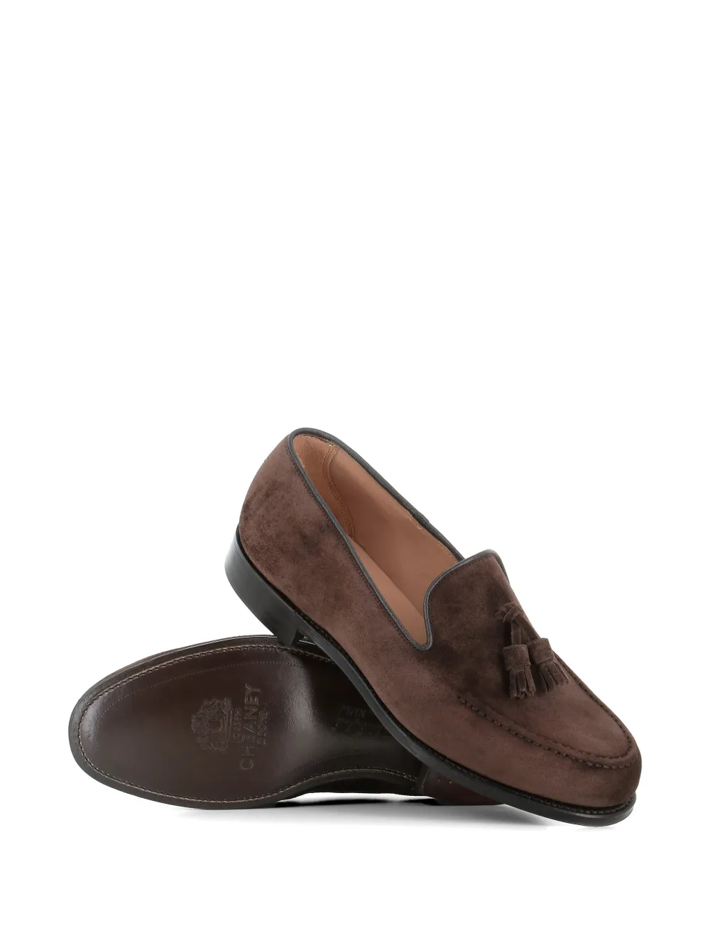 CHEANEY Brooklyn loafers met kwastje Bruin