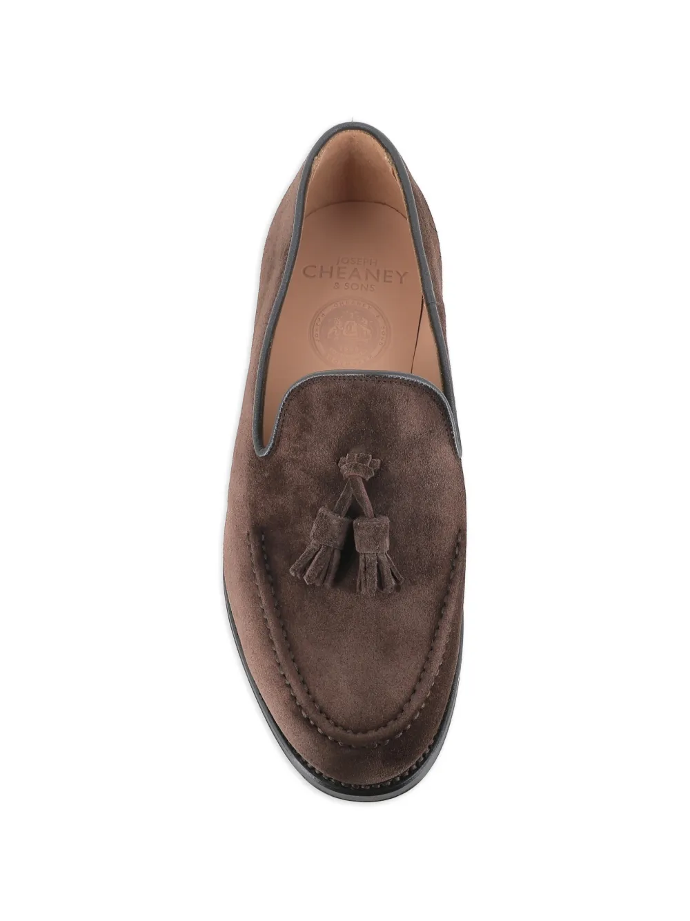 CHEANEY Brooklyn loafers met kwastje Bruin