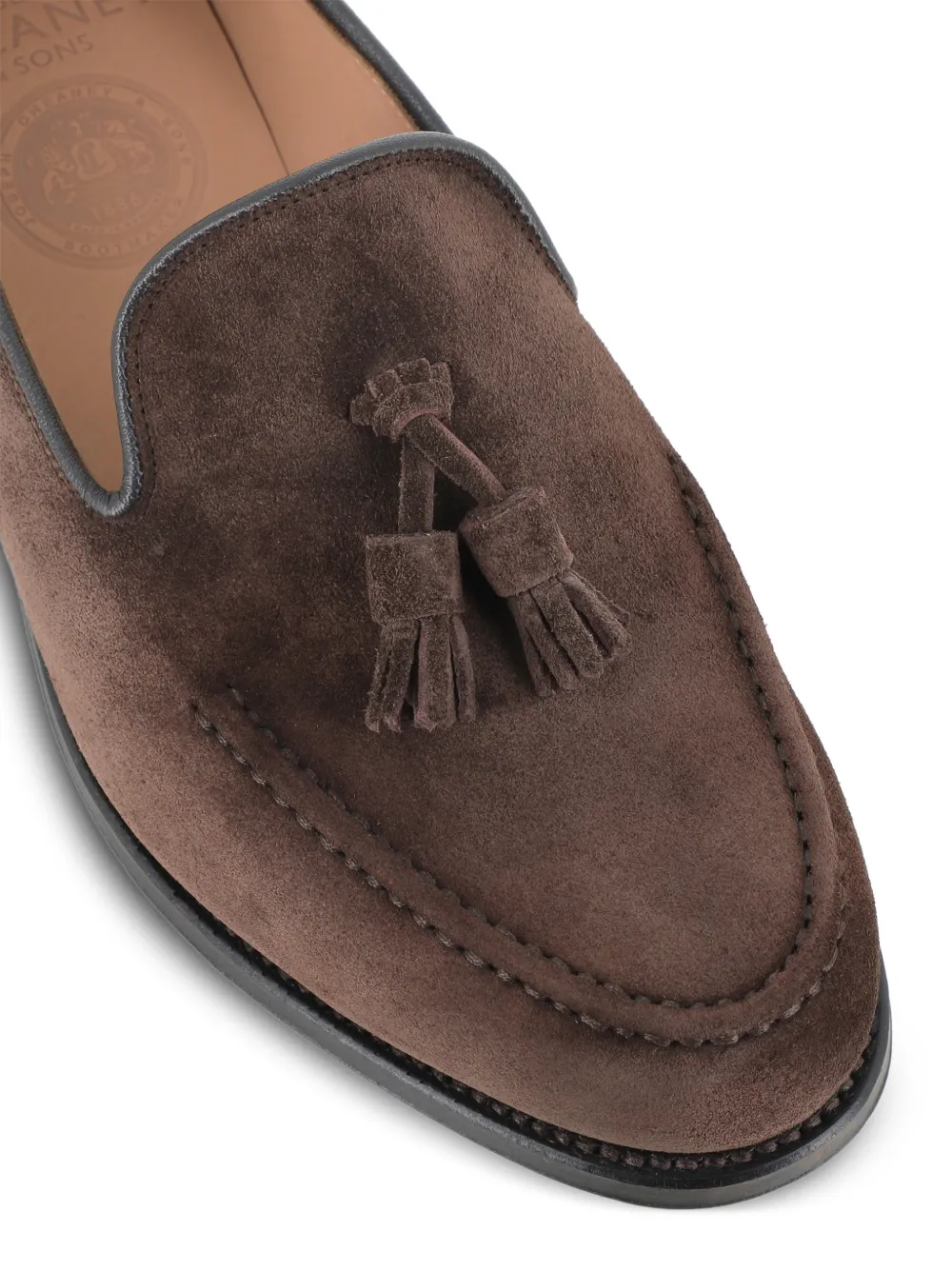 CHEANEY Brooklyn loafers met kwastje Bruin