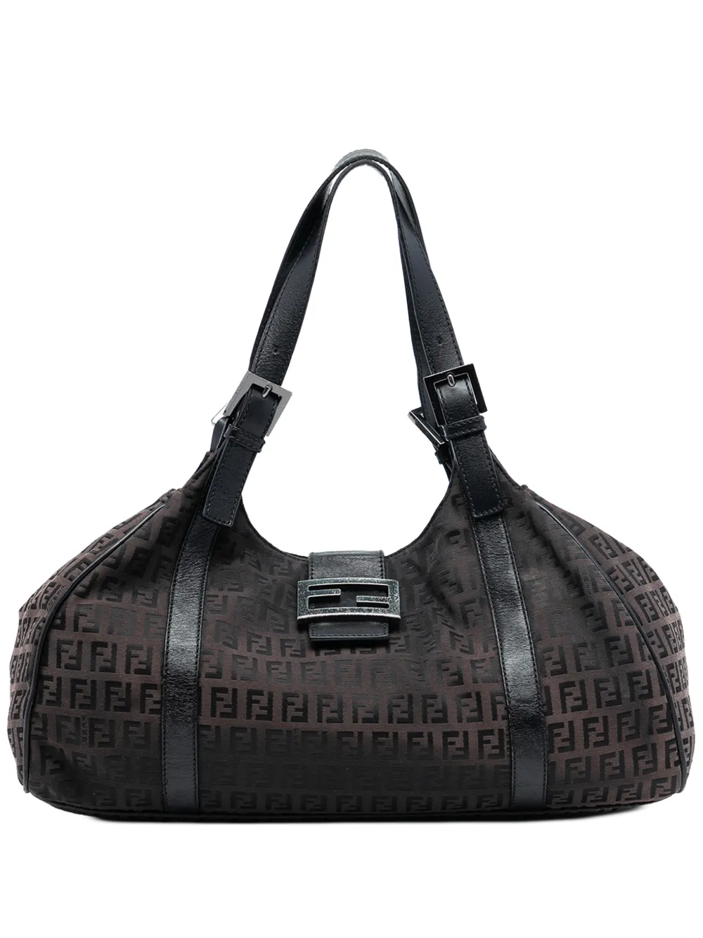 Fendi Pre-Owned 2000-2010 Zucchino Canvas shoulder bag - Marrone