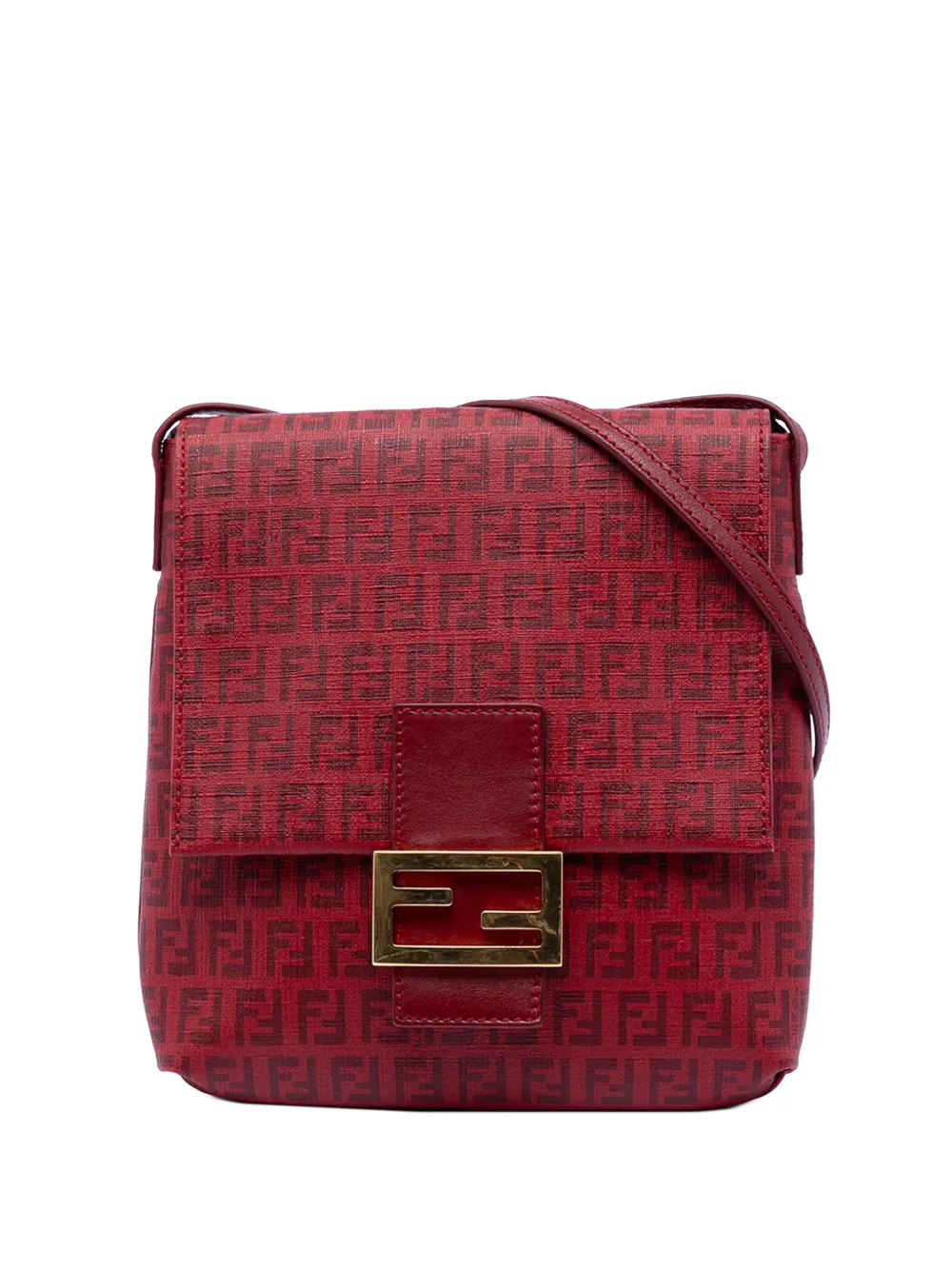 Fendi Pre-Owned 2010-2025 Zucchino Spalmati crossbody bag - Rosso