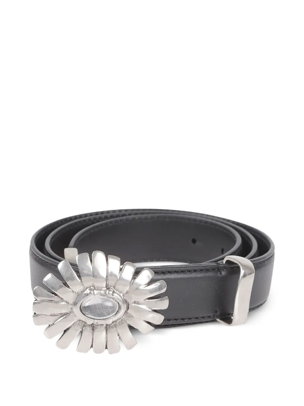 Ermanno Scervino Riem met bloemgesp Zwart