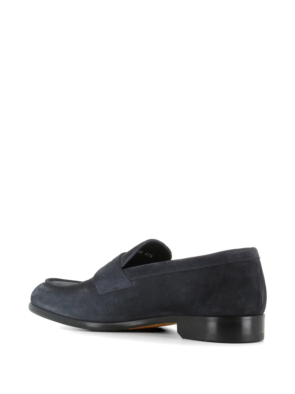 Doucal's calf suede loafers Blauw