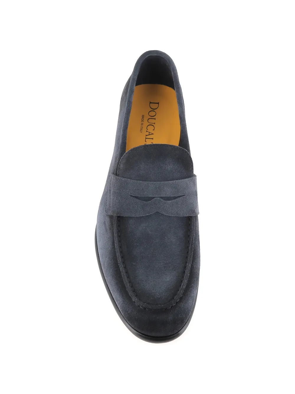 Doucal's calf suede loafers Blauw