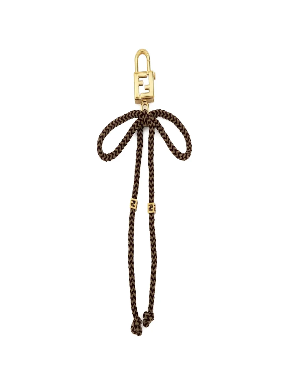 FENDI padlock-detail keyring - Marrone