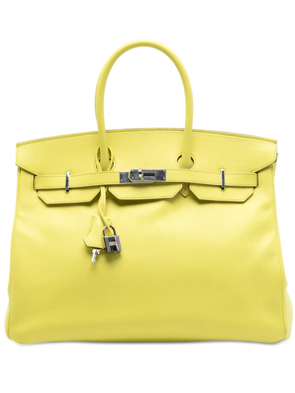Hermès Pre-Owned 2013 Epsom Birkin Retourne 35 handbag - Giallo