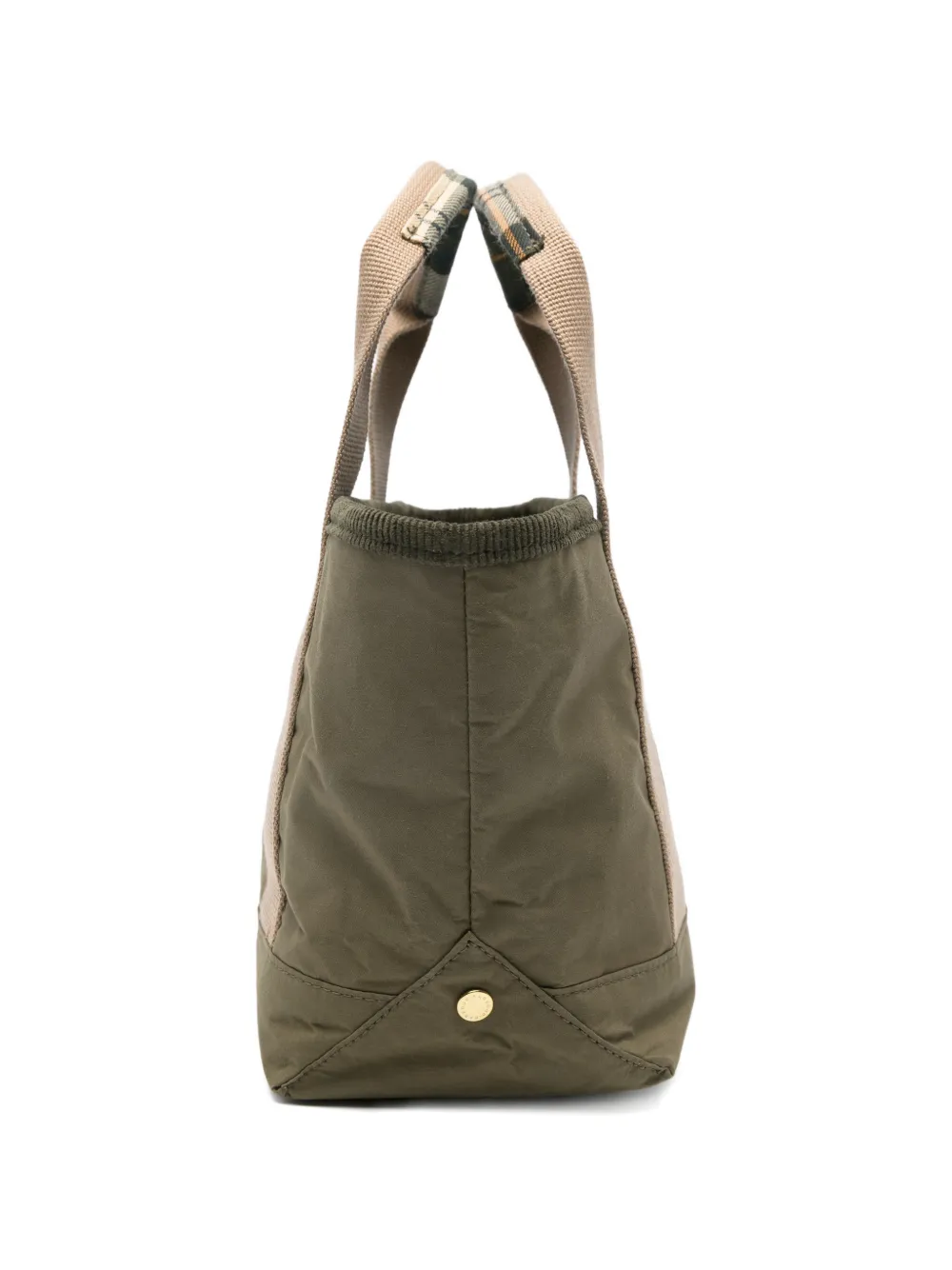Barbour Mya mini-shopper met tartan ruit Groen
