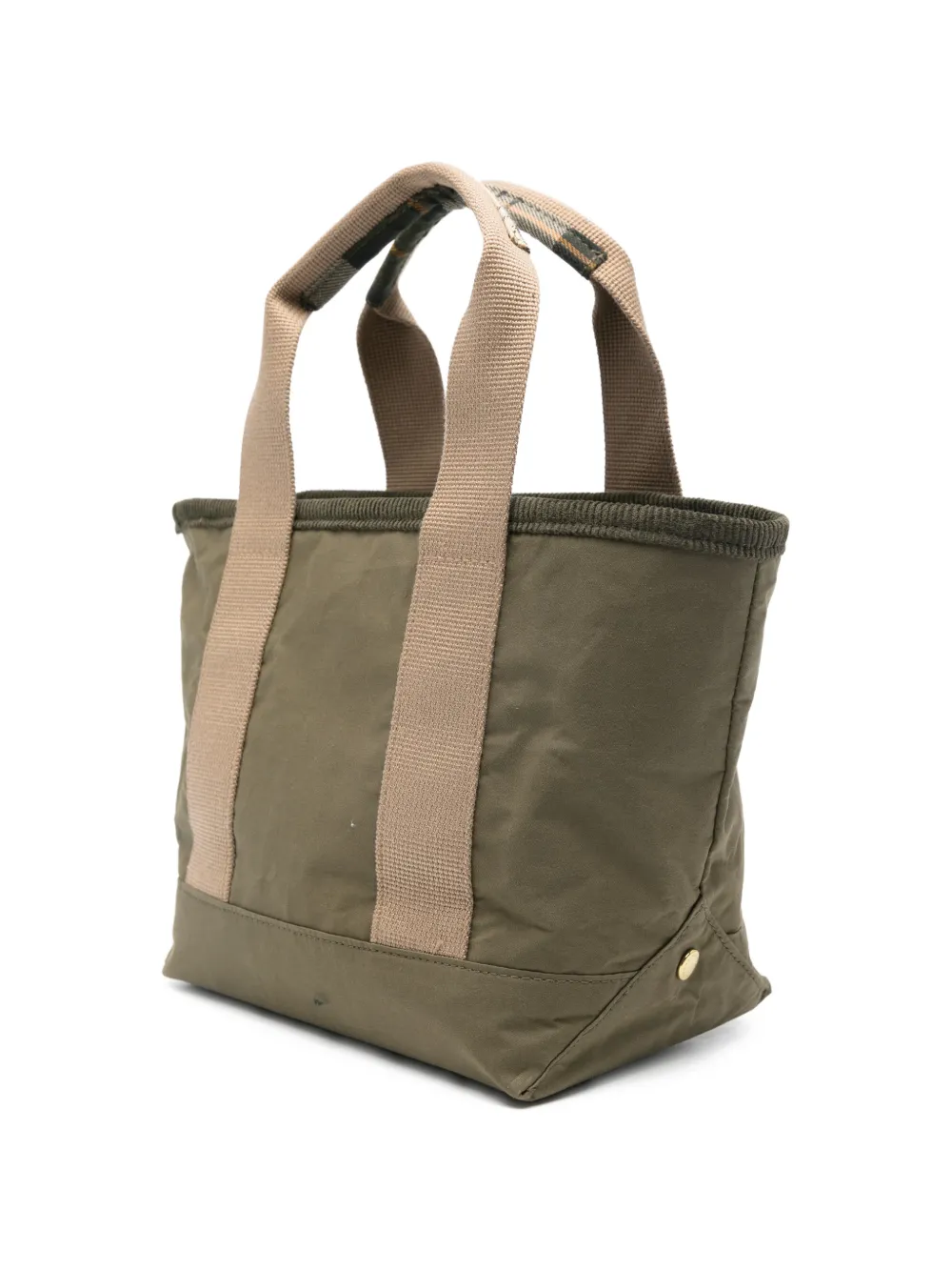  Barbour Mini Mya Tartan-detail Tote Bag - Green 