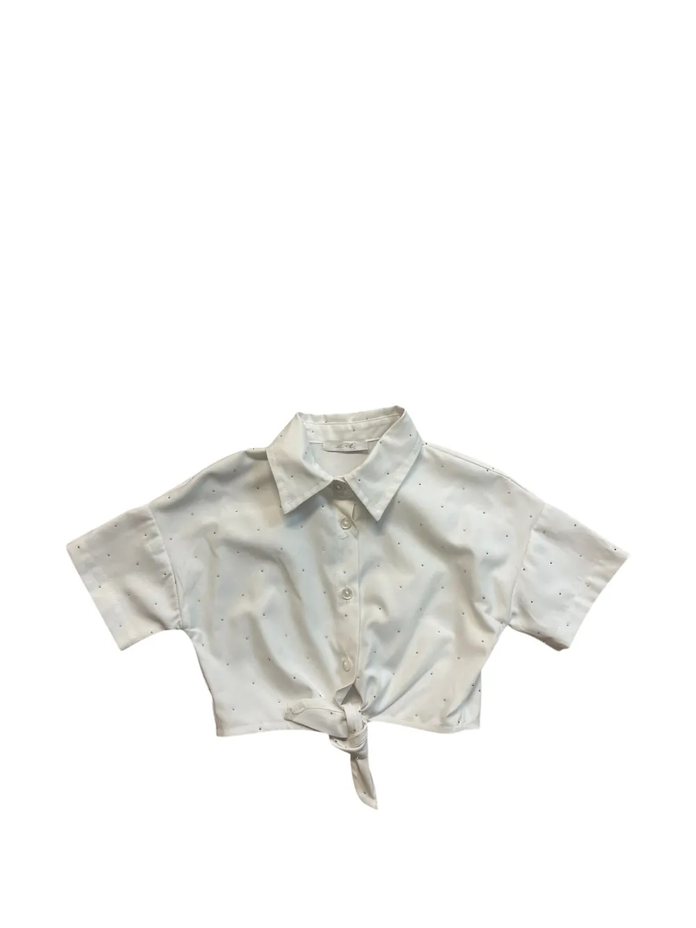 Miss Grant Kids buttoned shirt - Bianco