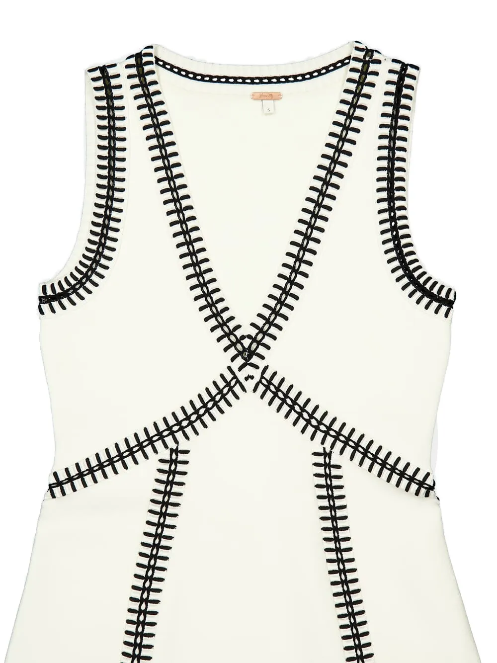 Johanna Ortiz Spiritual midi-jurk met V-hals Beige