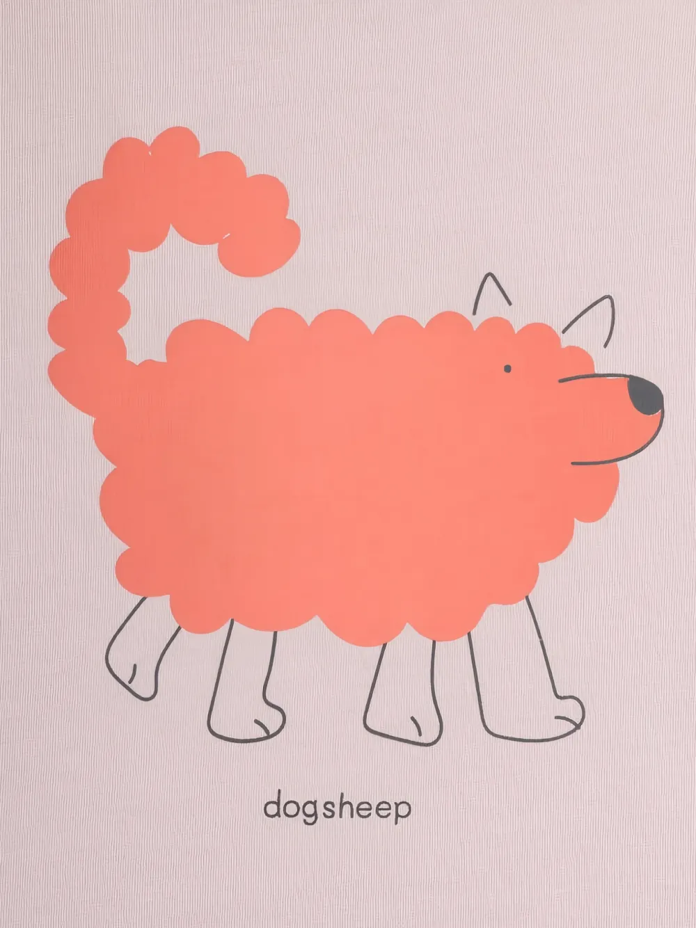  Knot Dog Sheep Print T-shirt - Neutrals 