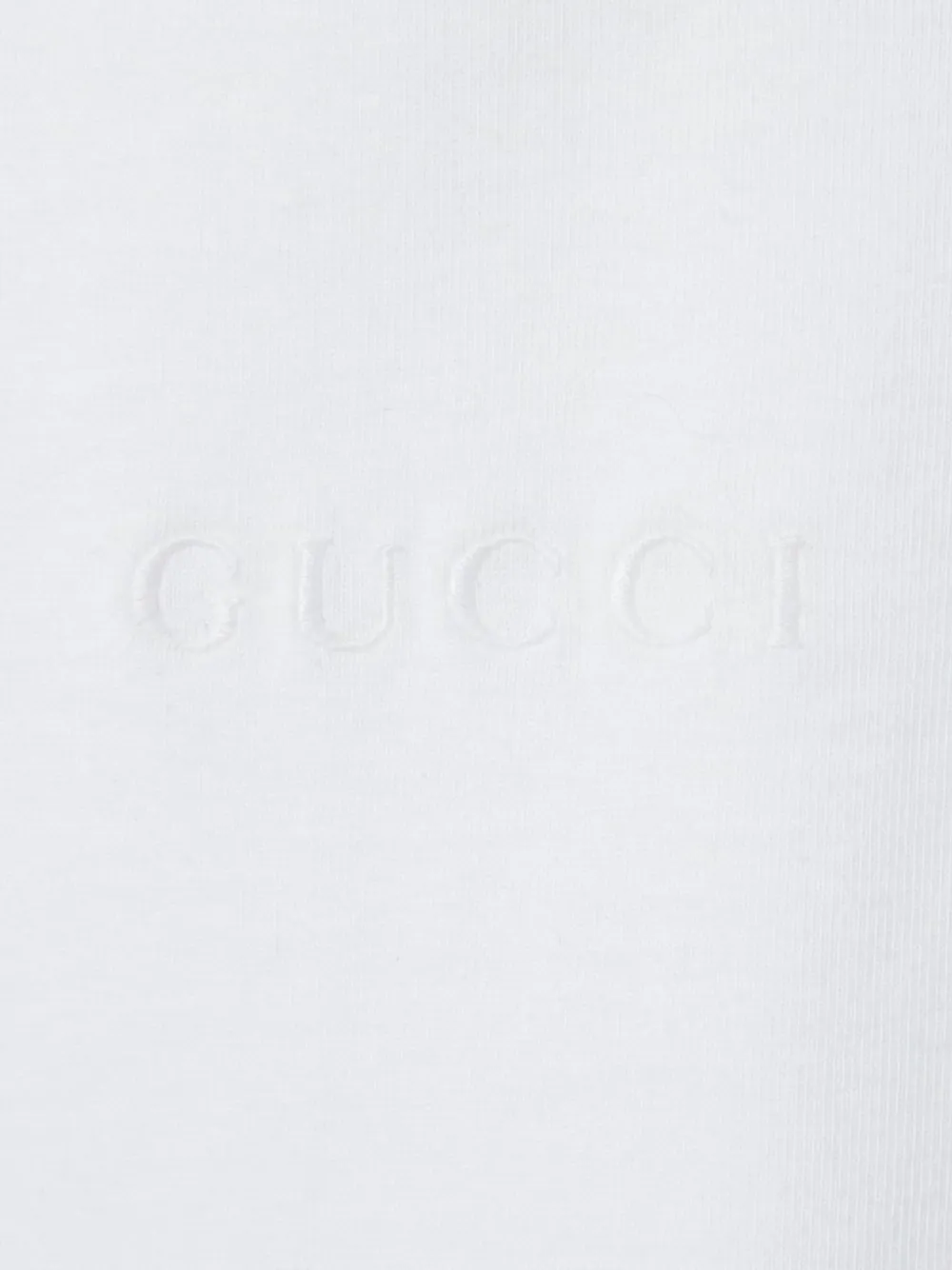 Gucci T-shirt met geborduurd logo Wit