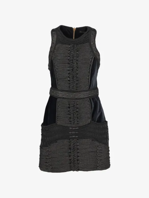 Balmain Pre-Owned x H&M rope-embellishments mini dress