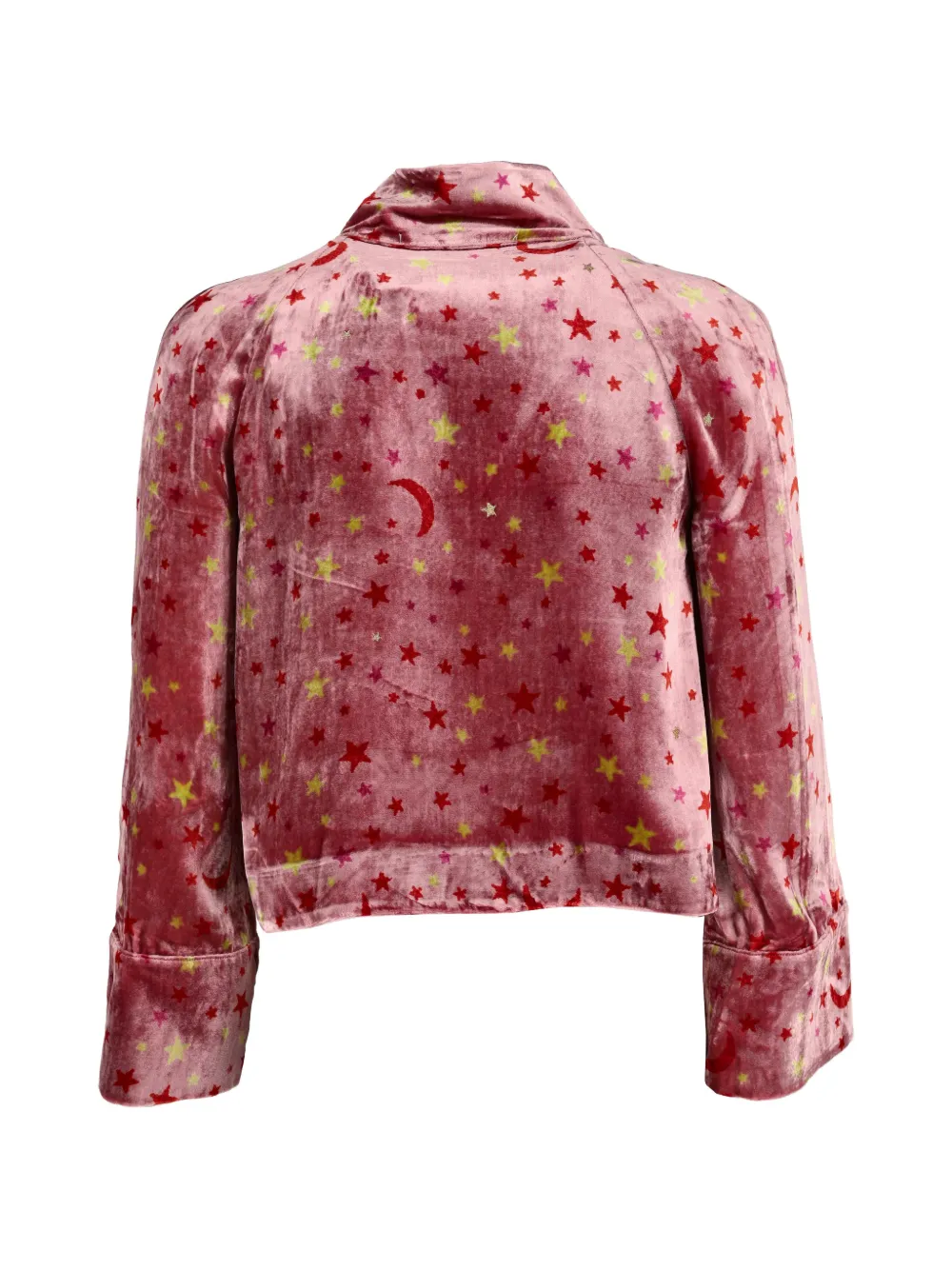 Ungaro Fuchsia Velvet Cropped Top