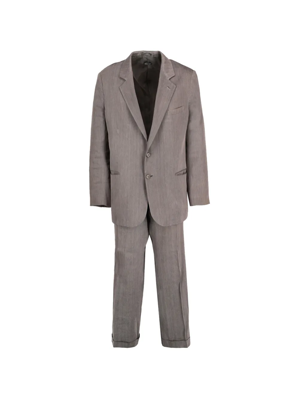 Giorgio Armani Pre-Owned notched-lapel suit - Grigio