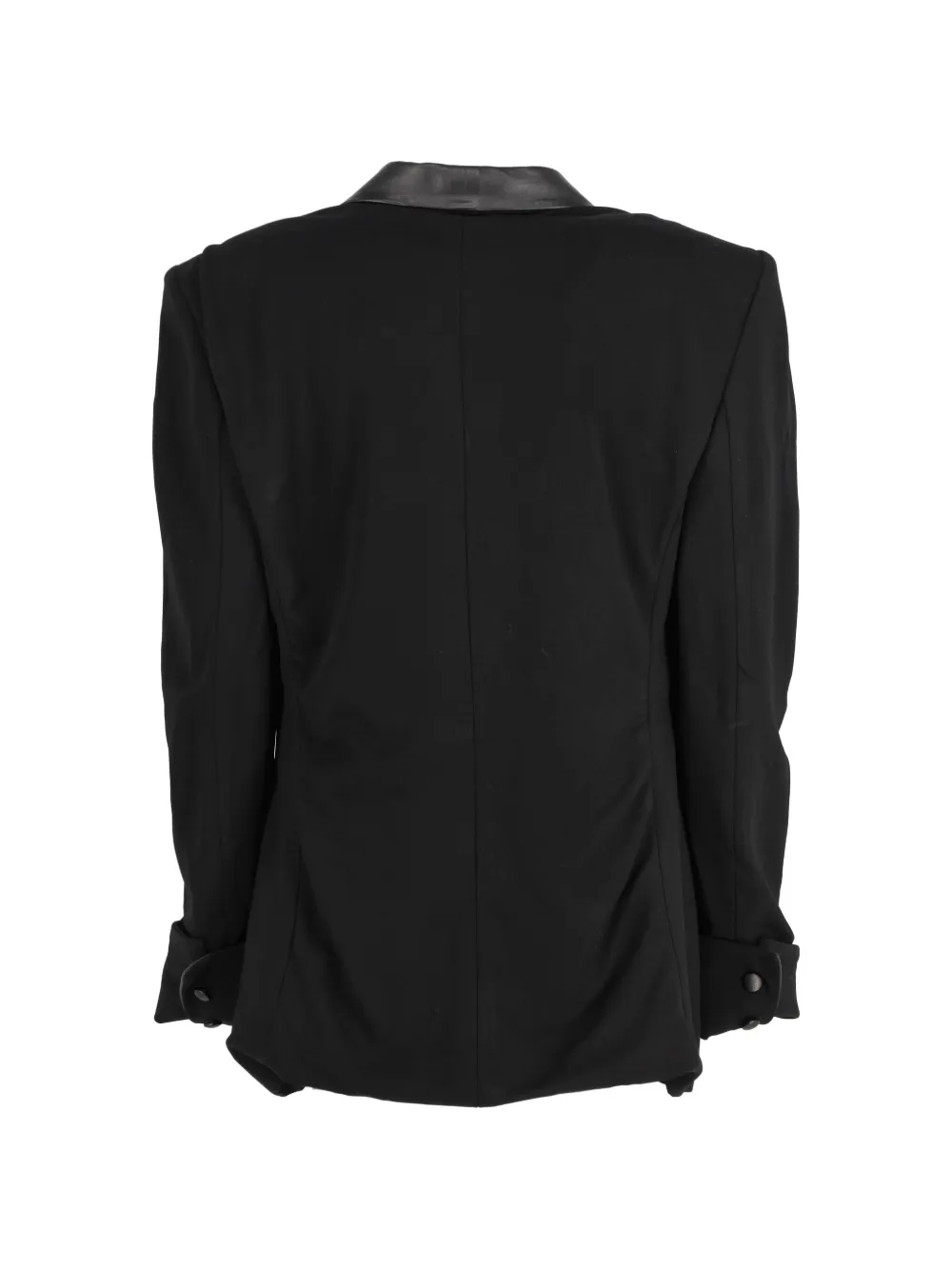 Padded-Shoulders Blazer