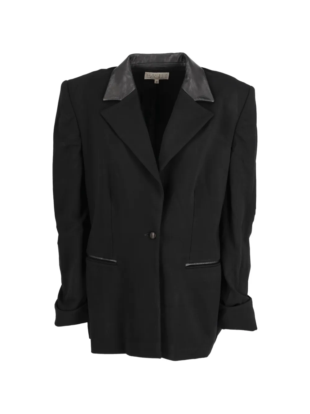 Basile Vintage padded-shoulders blazer - Nero
