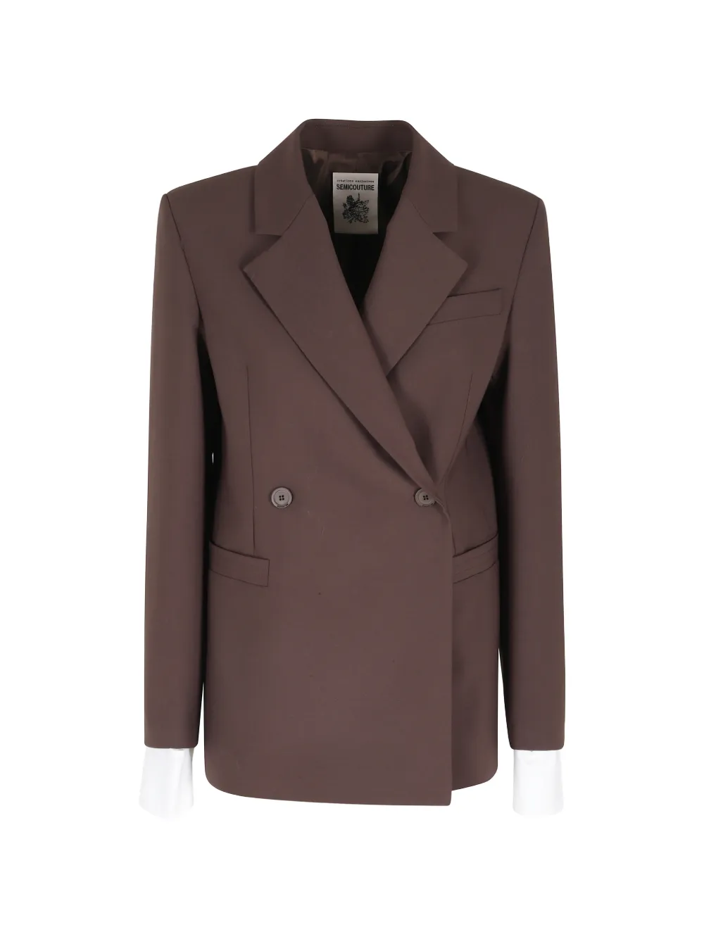 Semicouture double-breasted blazer - Brown