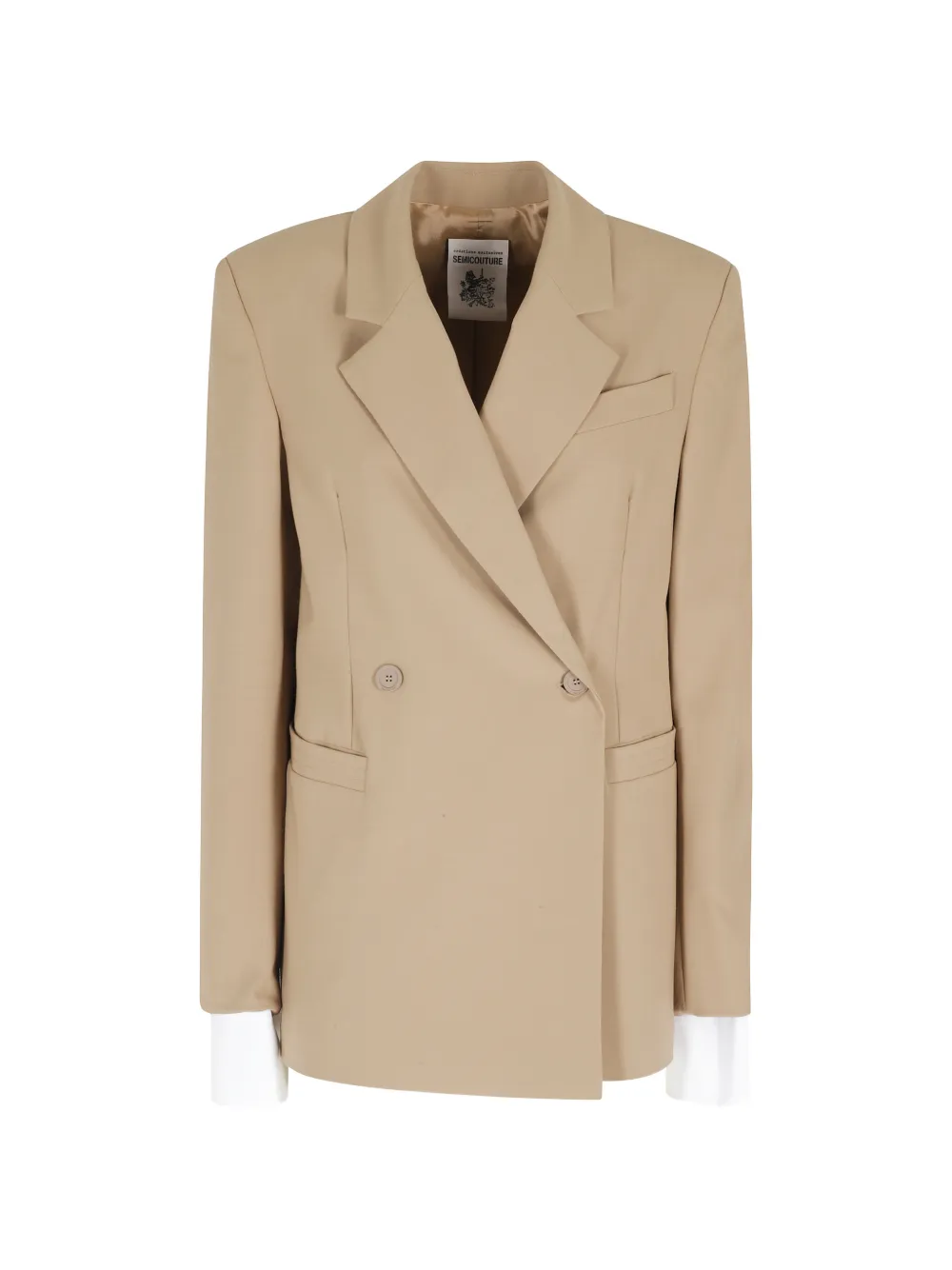 Semicouture button blazer - Toni neutri