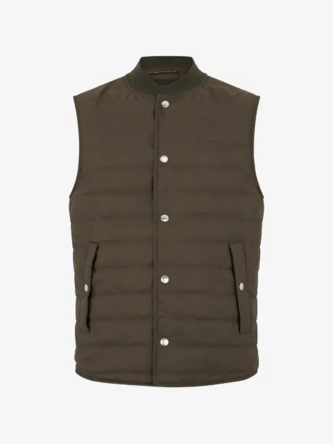 slowear quilted sleeveless coat