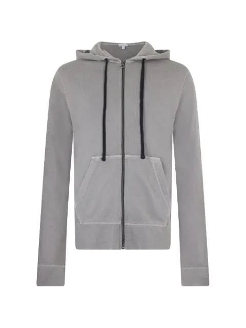 James Perse zip-up drawstring hoodie