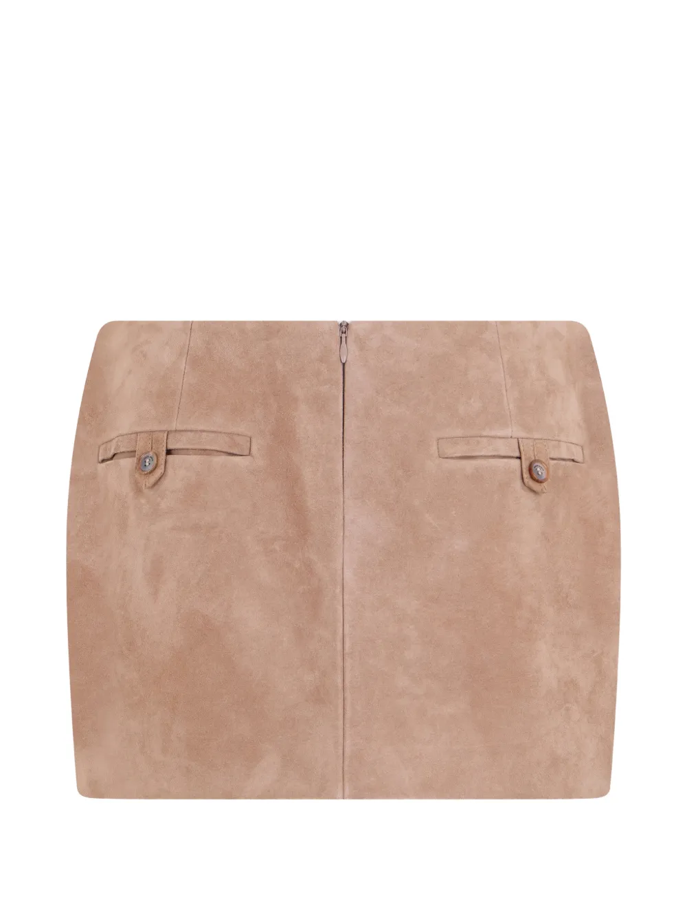 Magda Butrym Gedrapeerde rok met roosdetail Beige