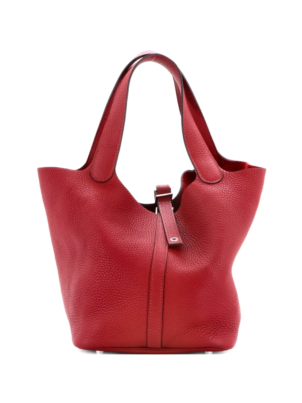 Hermès Pre-Owned Picotin Lock Bag Clemence MM bucket bag - Rot
