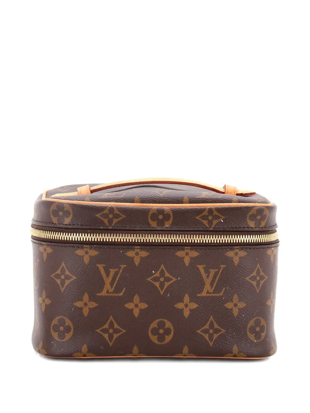 Louis Vuitton Pre-Owned Pouch Nice Vanity mini in tela con monogramma - Marrone