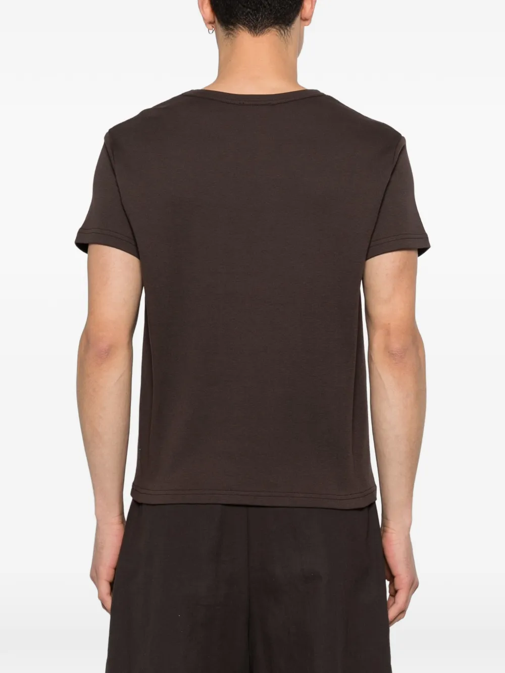 A.P.C. T-shirt met logodetail Bruin
