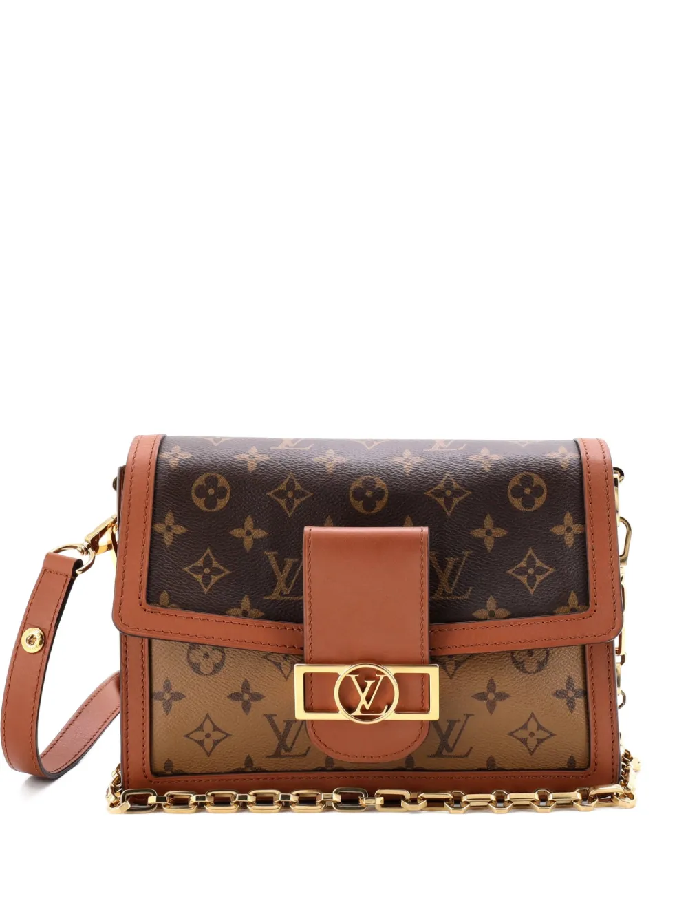 Louis Vuitton Pre-Owned Dauphine Reverse Monogram Canvas MM shoulder bag - Marrone
