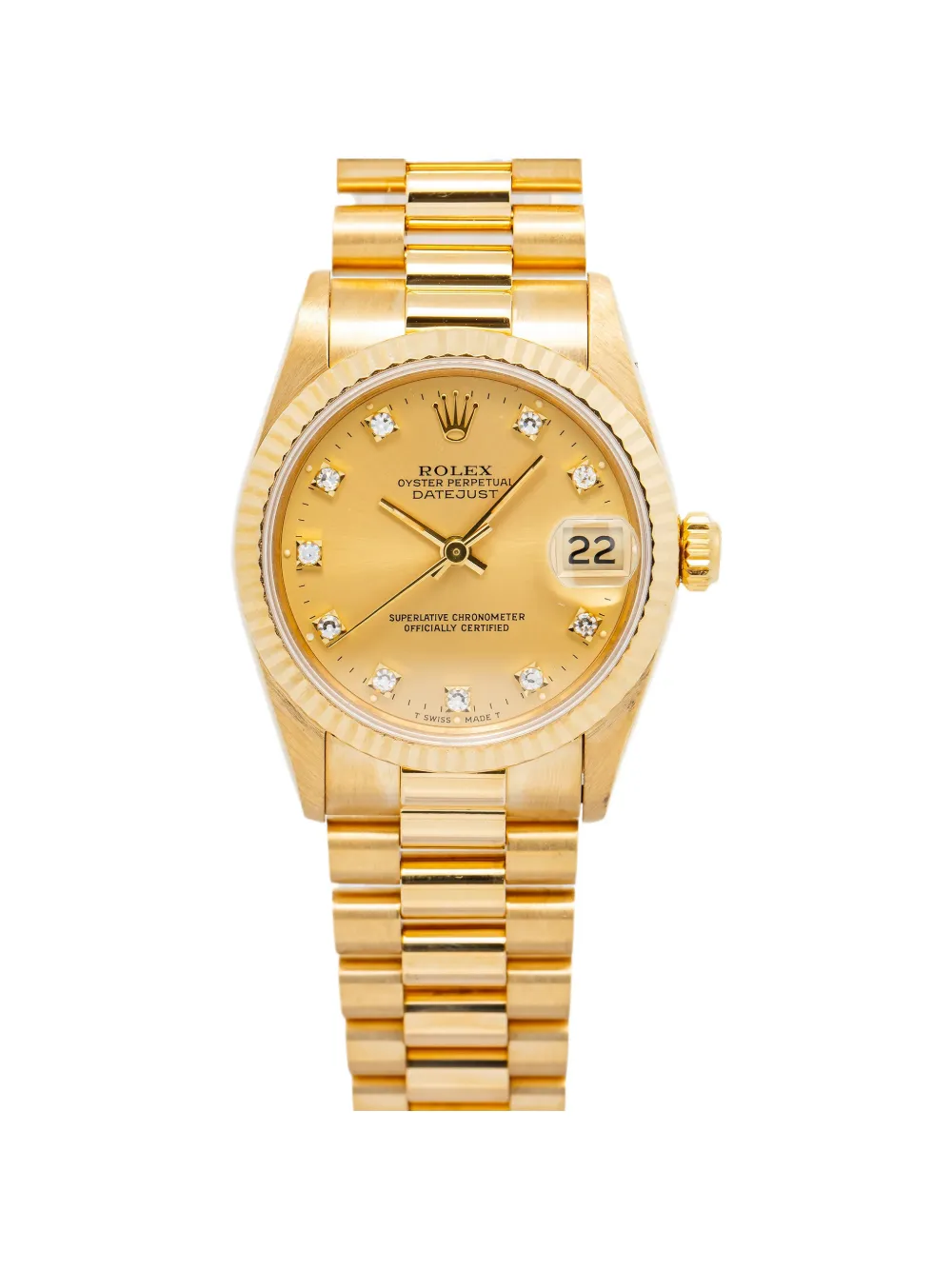 Rolex Datejust diamond markers 31mm watch - Oro