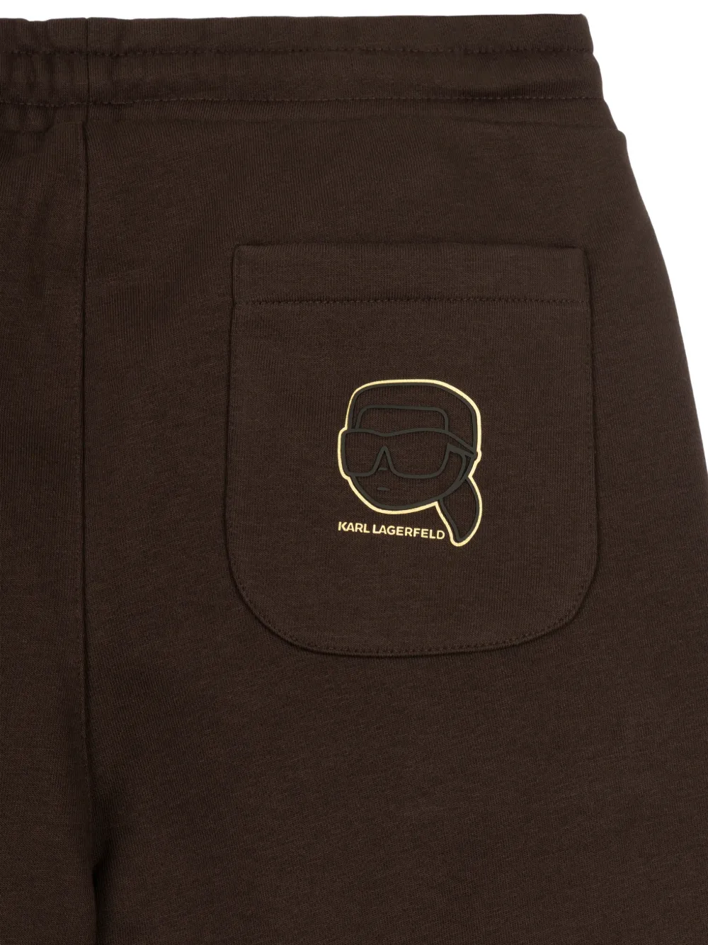 Karl Lagerfeld Trainingsbroek met logo-patroon Bruin
