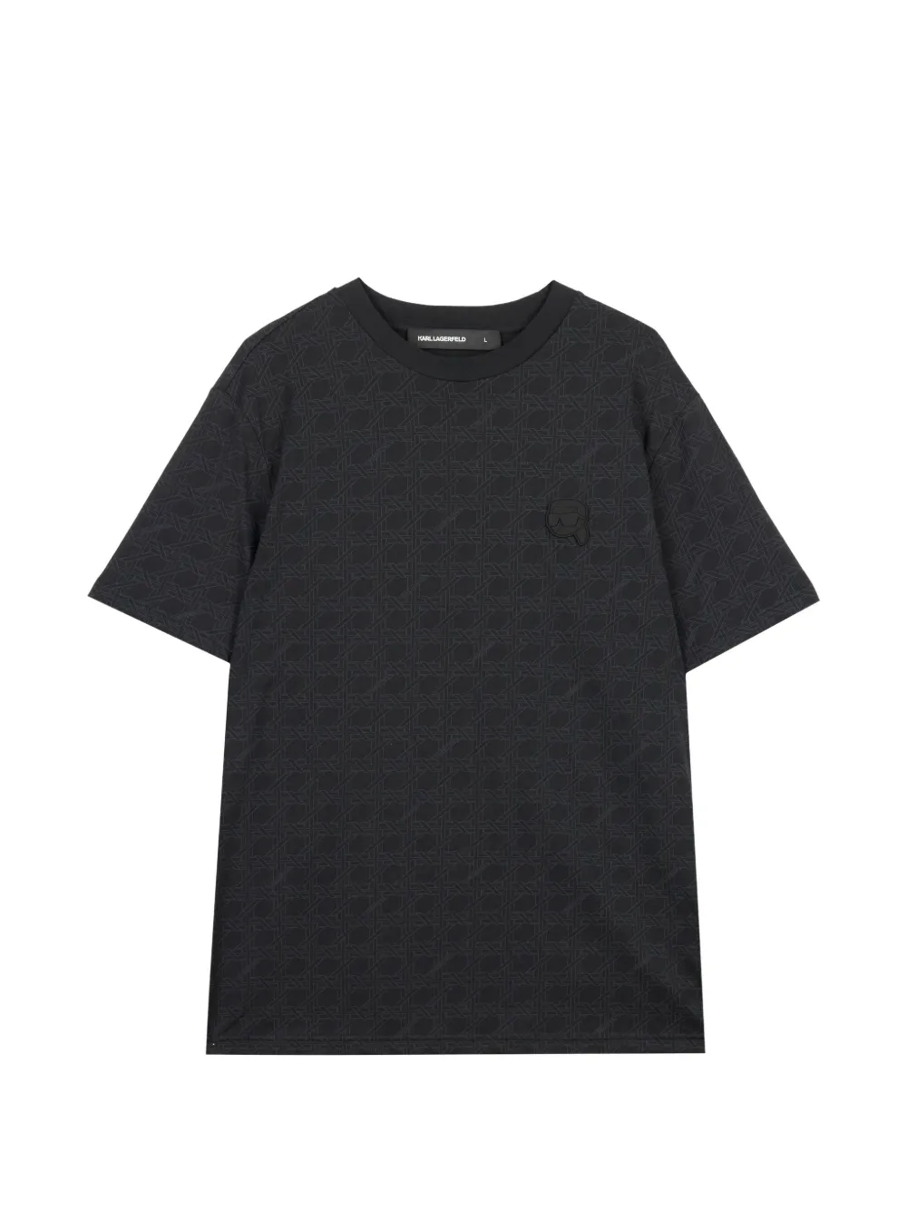 Karl Lagerfeld patterned T-shirt - Blu