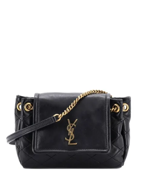 Saint Laurent Pre-Owned Nolita Satchel Quilted Leather Mini crossbody bag