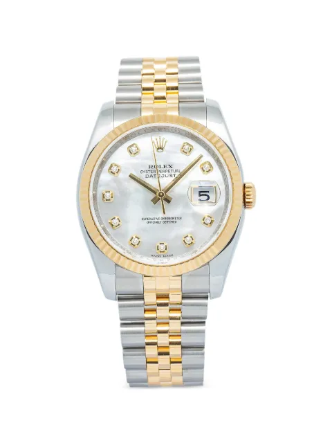 Rolex Datejust fluted bezel 36mm watch