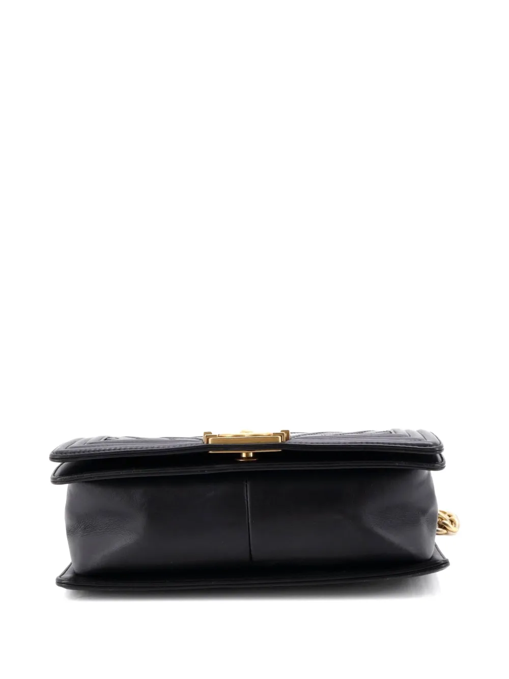 Boy Flap Bag Chevron Calfskin Old Medium Shoulder Bag