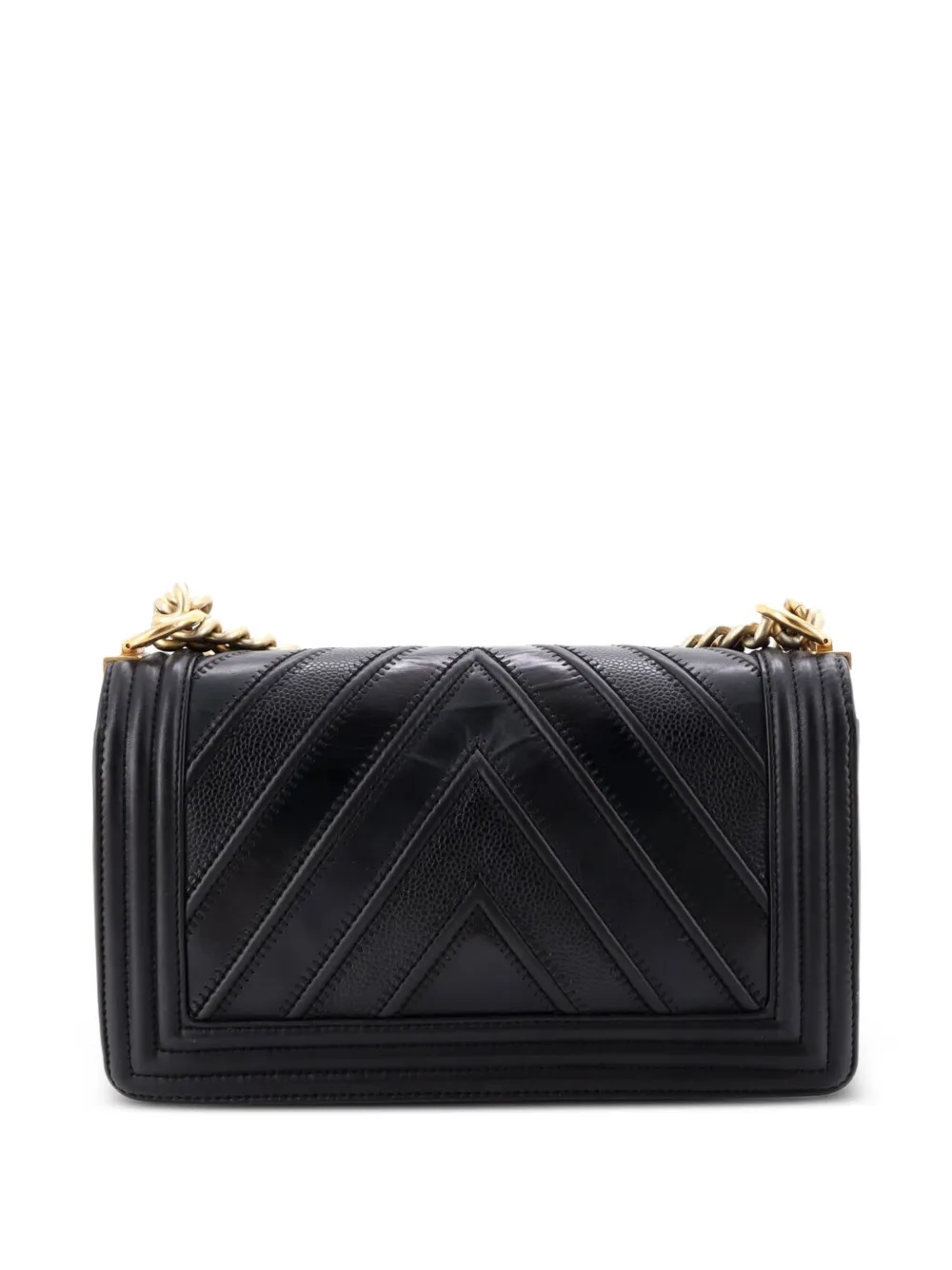 Boy Flap Bag Chevron Calfskin Old Medium Shoulder Bag
