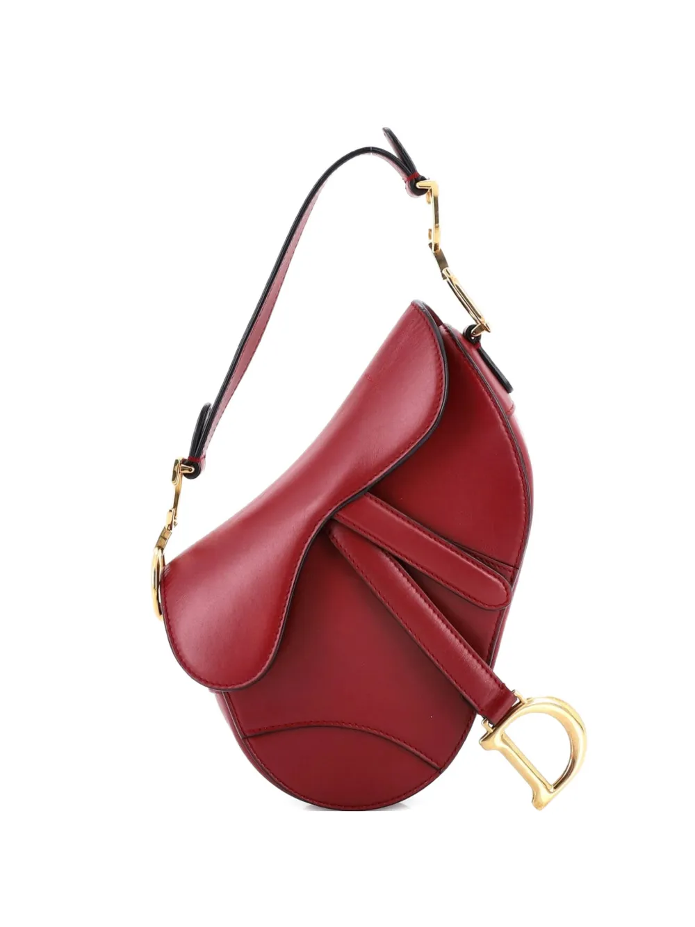 Christian Dior Pre-Owned Saddle Handbag Leather Mini shoulder bag - Rosso
