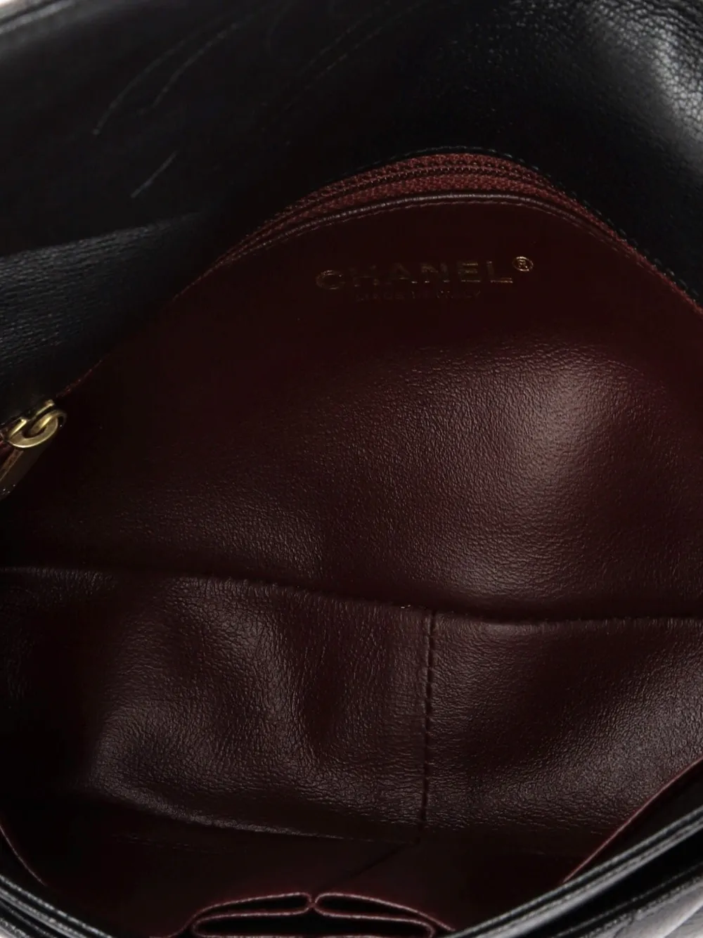 Cc Flap Bag Diagonal Quilted Goatskin Medium Shoulder Bag
