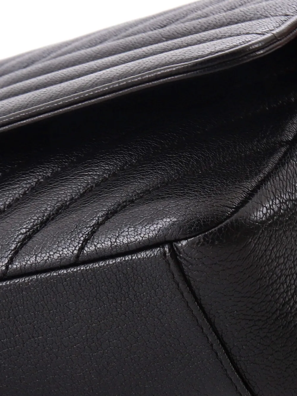 Cc Flap Bag Diagonal Quilted Goatskin Medium Shoulder Bag