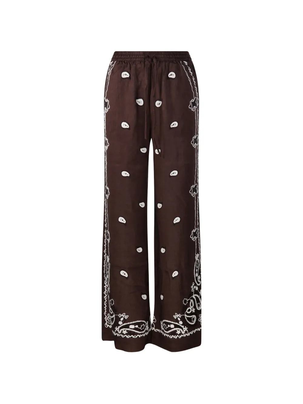P.A.R.O.S.H. embroidered trousers - Marrone