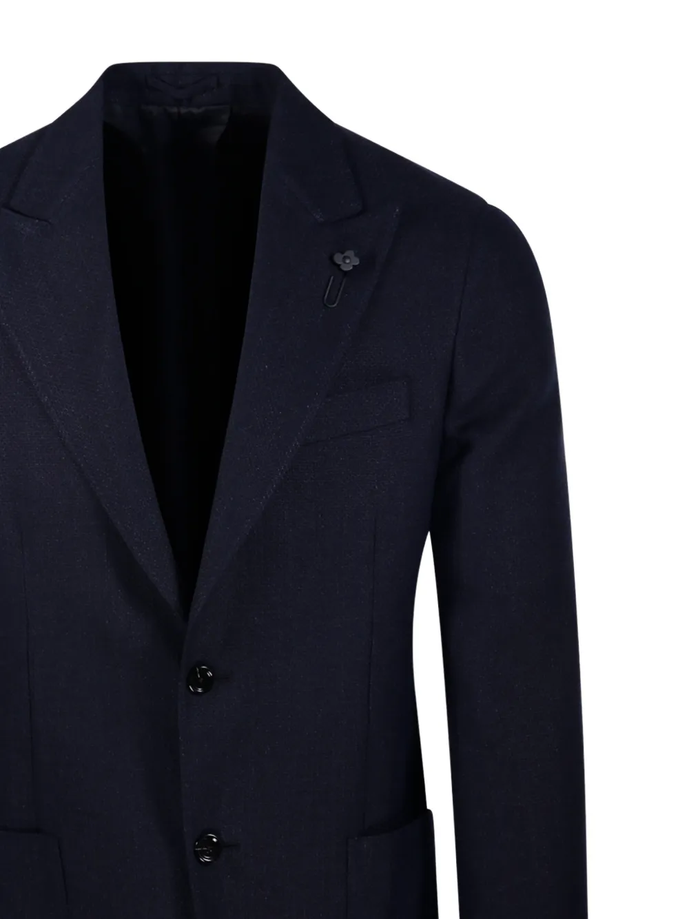Lardini Blazer met enkele rij knopen Blauw