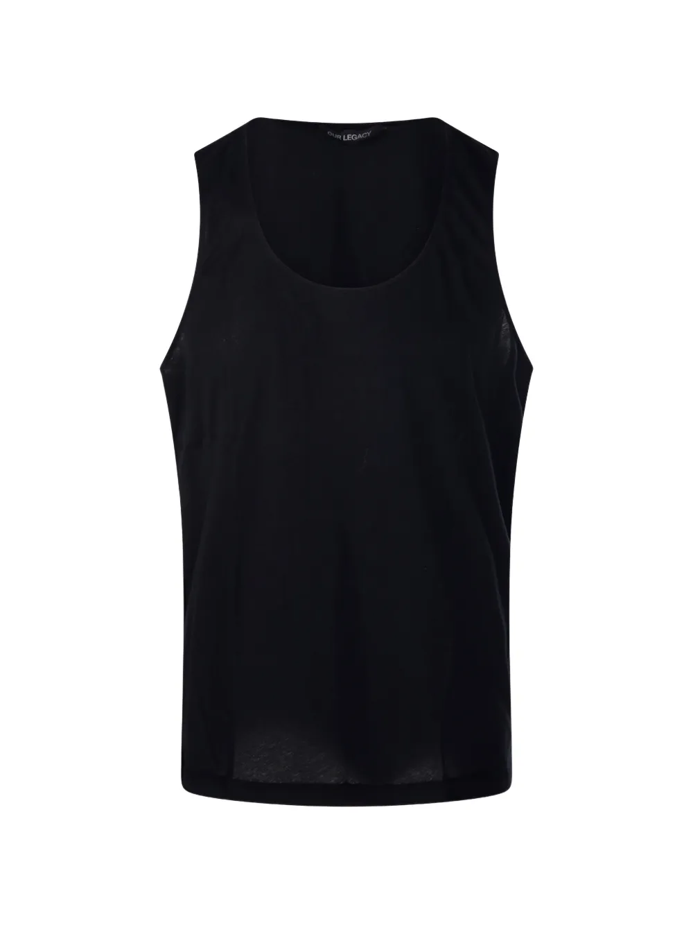 OUR LEGACY Athletic cotton tank top - Nero