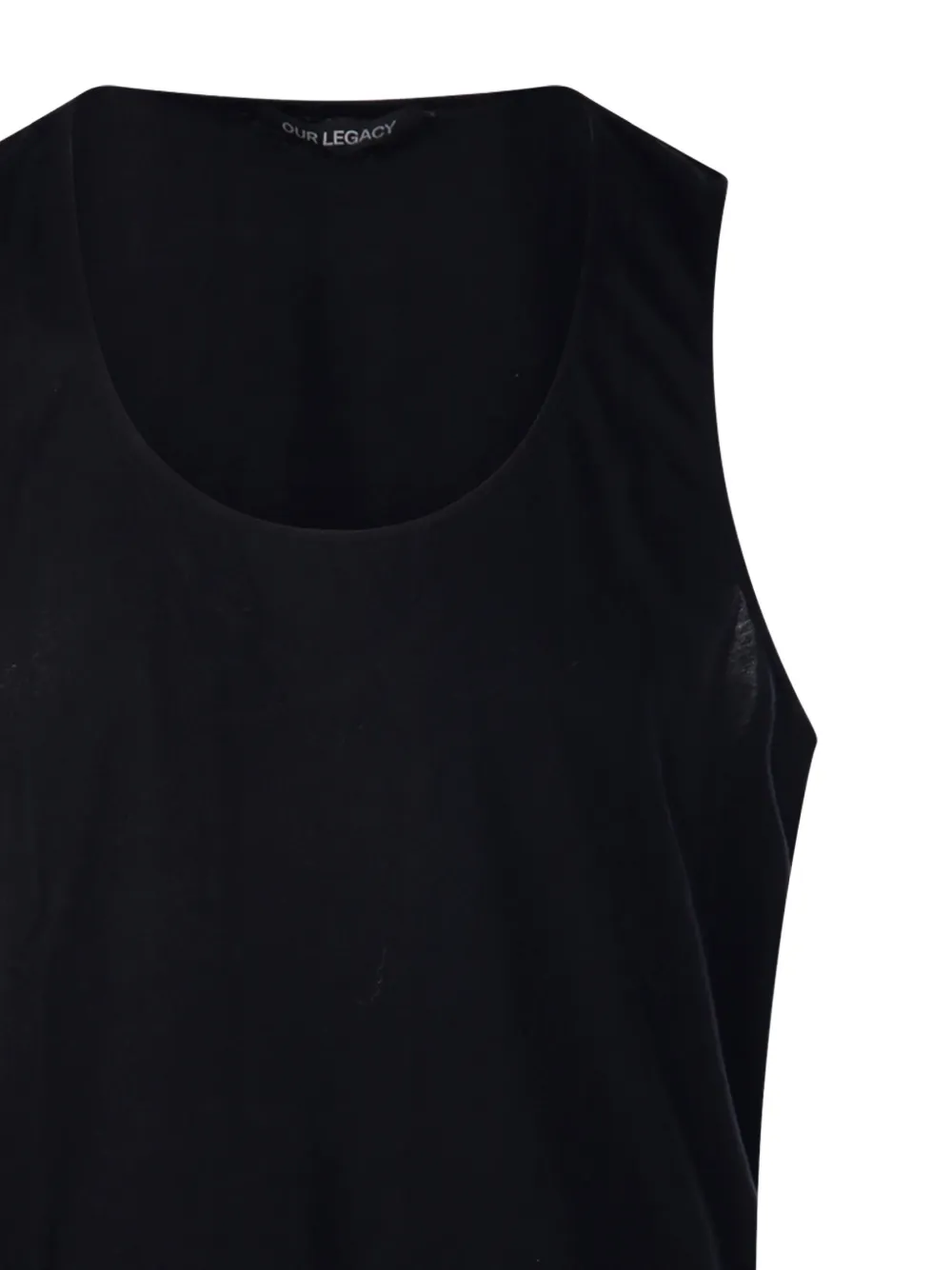 OUR LEGACY Tanktop met ronde hals Zwart