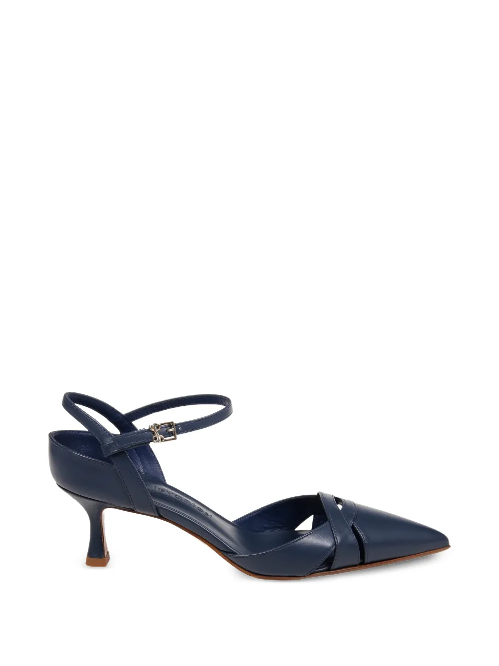 Sergio Levantesi Ester pumps met puntige neus Blauw