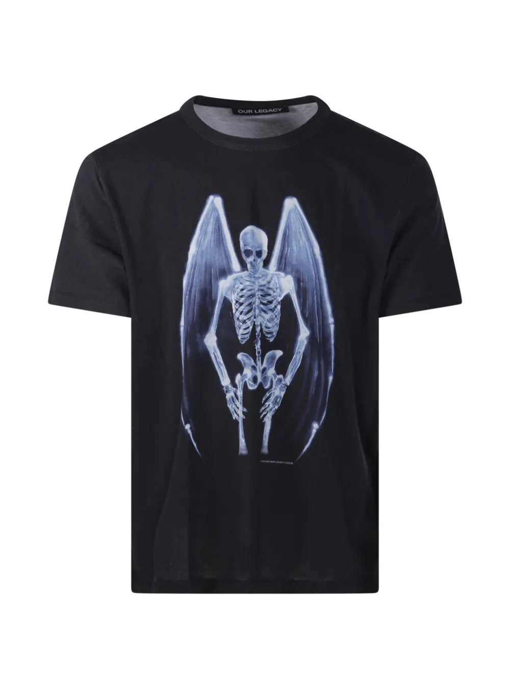 OUR LEGACY Fallen Angel-print round-neck T-shirt - Nero