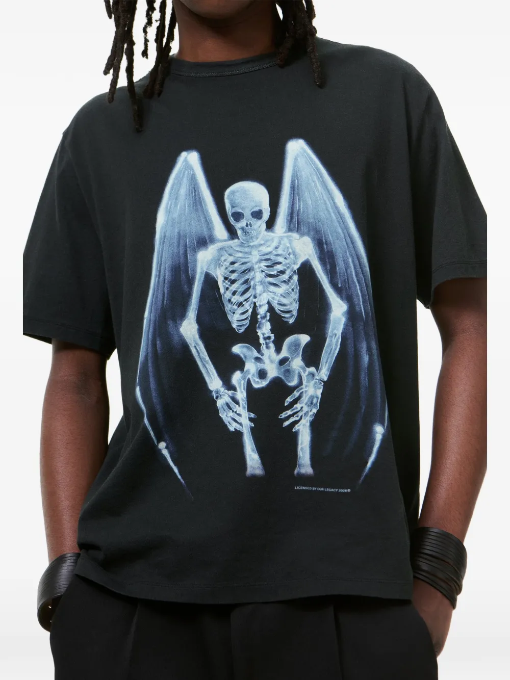 OUR LEGACY Fallen Angel T-shirt met print Zwart