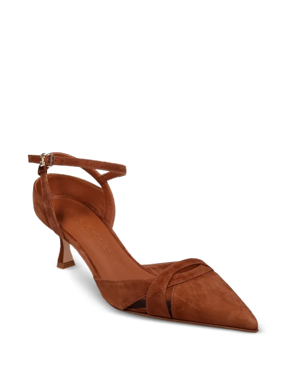  Sergio Levantesi Ester Leather Pumps - Brown 